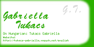 gabriella tukacs business card